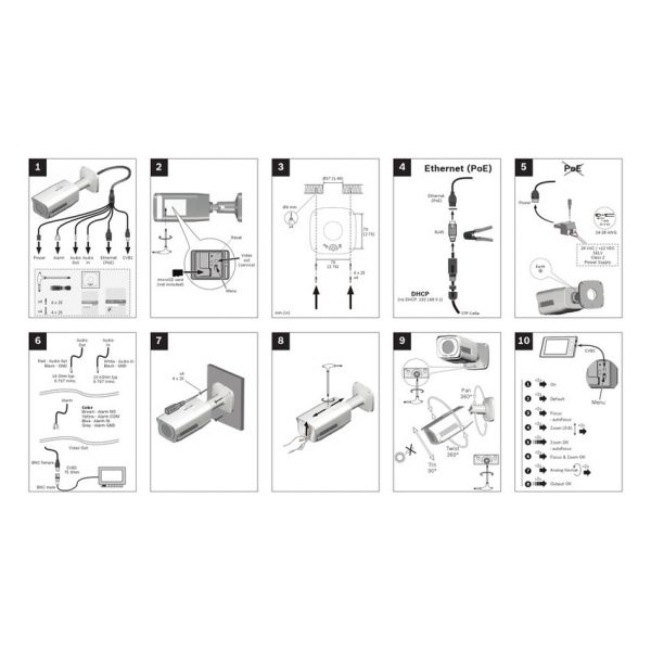 CAMERA BOSCH NTI-40012-A3 BULLET 1MP 2.8-12MM TỰ ĐỘNG IP66